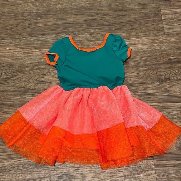 Dot Dot Smile Classic Cap Sleeve Tulle Party Christmas Holiday Dress Green Red 2 - Picture 9 of 9